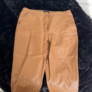 ASOS Brown Leather Pants